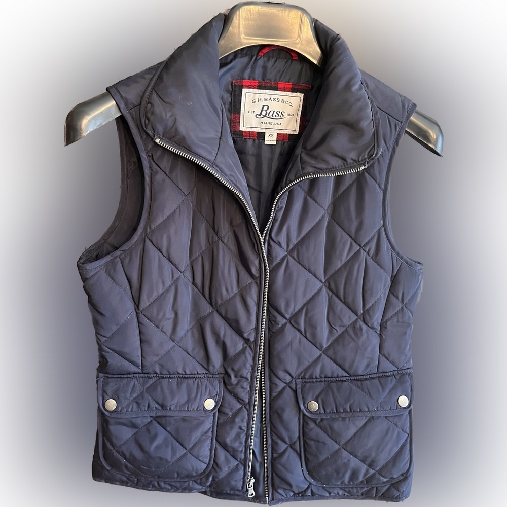 G.H. Bass & Co. Woman’s Vest. Dark Blue. X-small